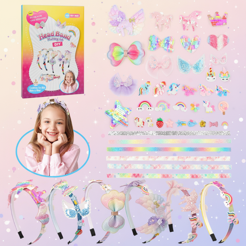 DIY Headband Making Kit – Kreativt & legesygt – Hårbåndssæt