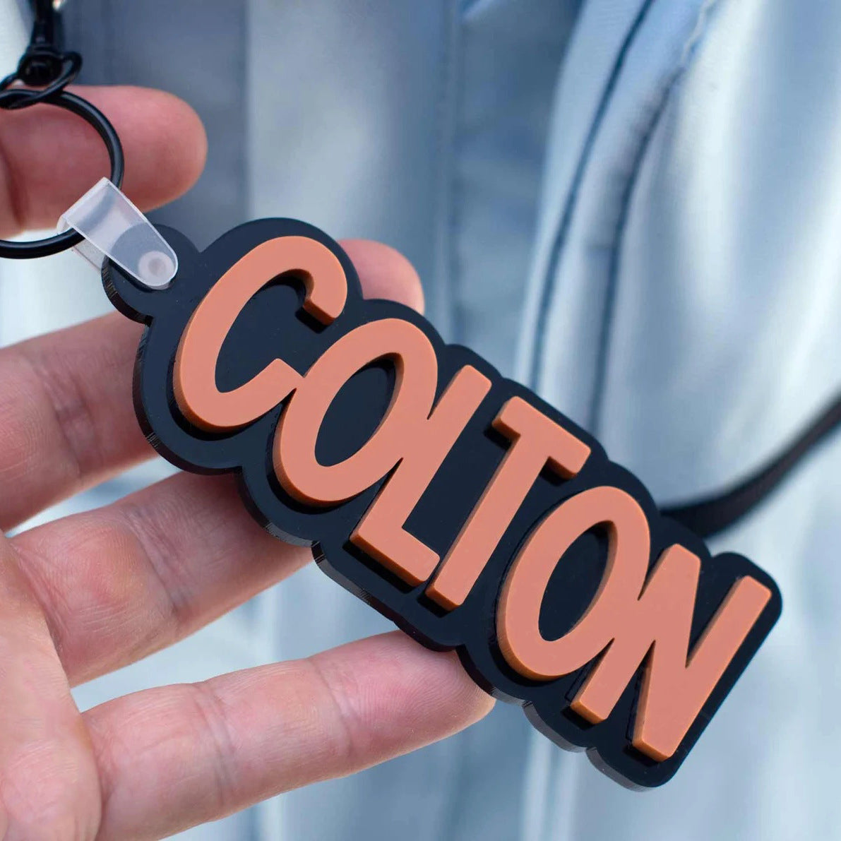 Custom Acrylic Keychain – Til tasker og nøgler –  Personlig nøglering