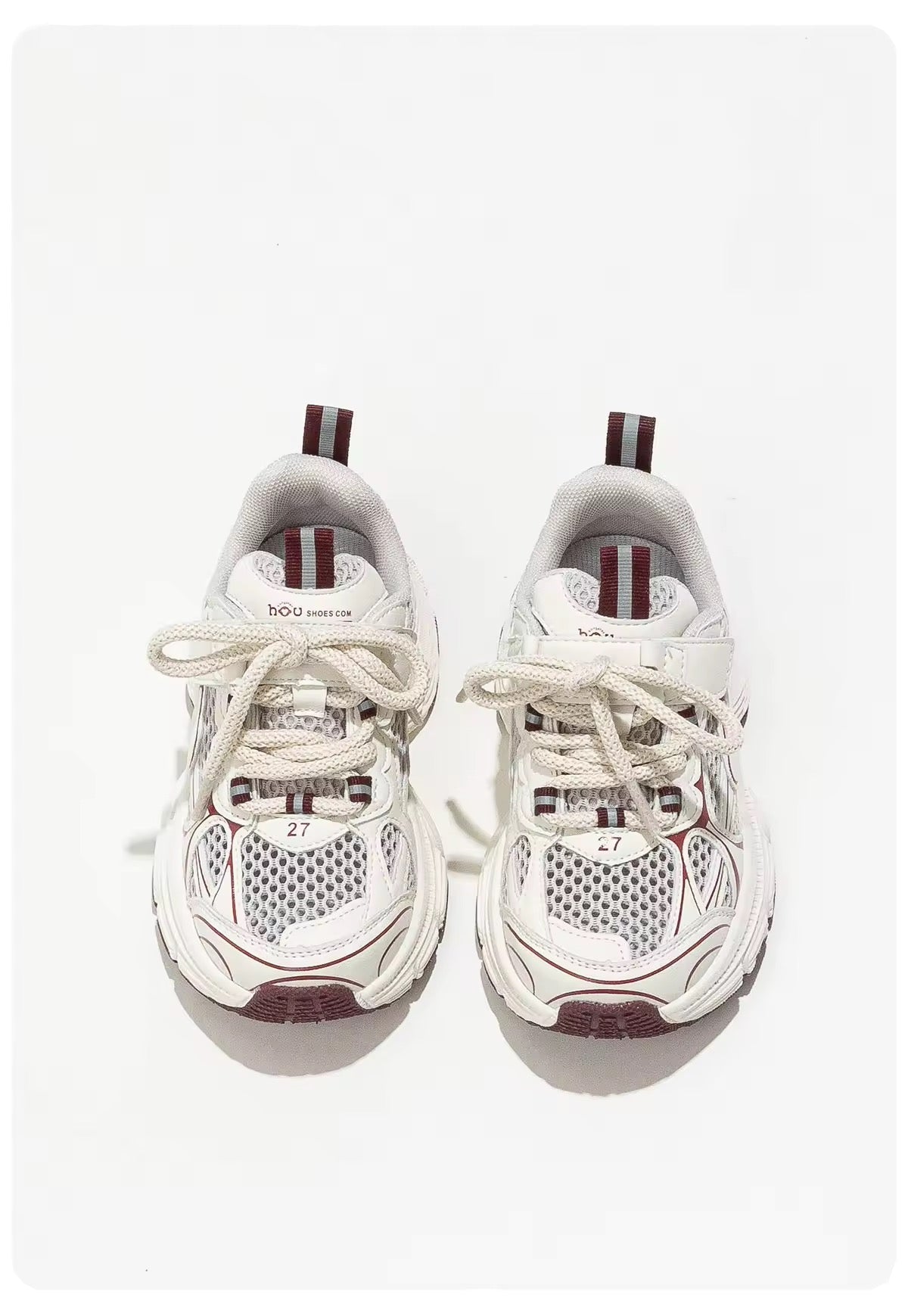 Mini Fashion – Åndbar og let – Bordeaux børnesneaker