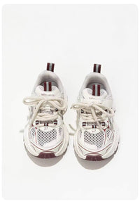 Thumbnail for Mini Fashion – Åndbar og let – Bordeaux børnesneaker