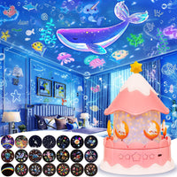 Thumbnail for CosmoGlow – Drømmende og kreativ – Galaxy-projektor-natlampe med 360° rotation