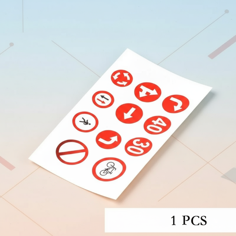 KidoTape – Farverig og praktisk – Trafikvej-klistermærkesæt