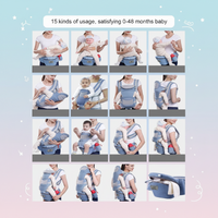 Thumbnail for CozyCarry – Praktisk og justerbar – 3-i-1 bæresele til børn