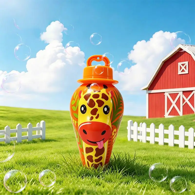 BubblePals – Munter & legende – Mini-boblemaskine med dyremotiv, der forhindrer spild