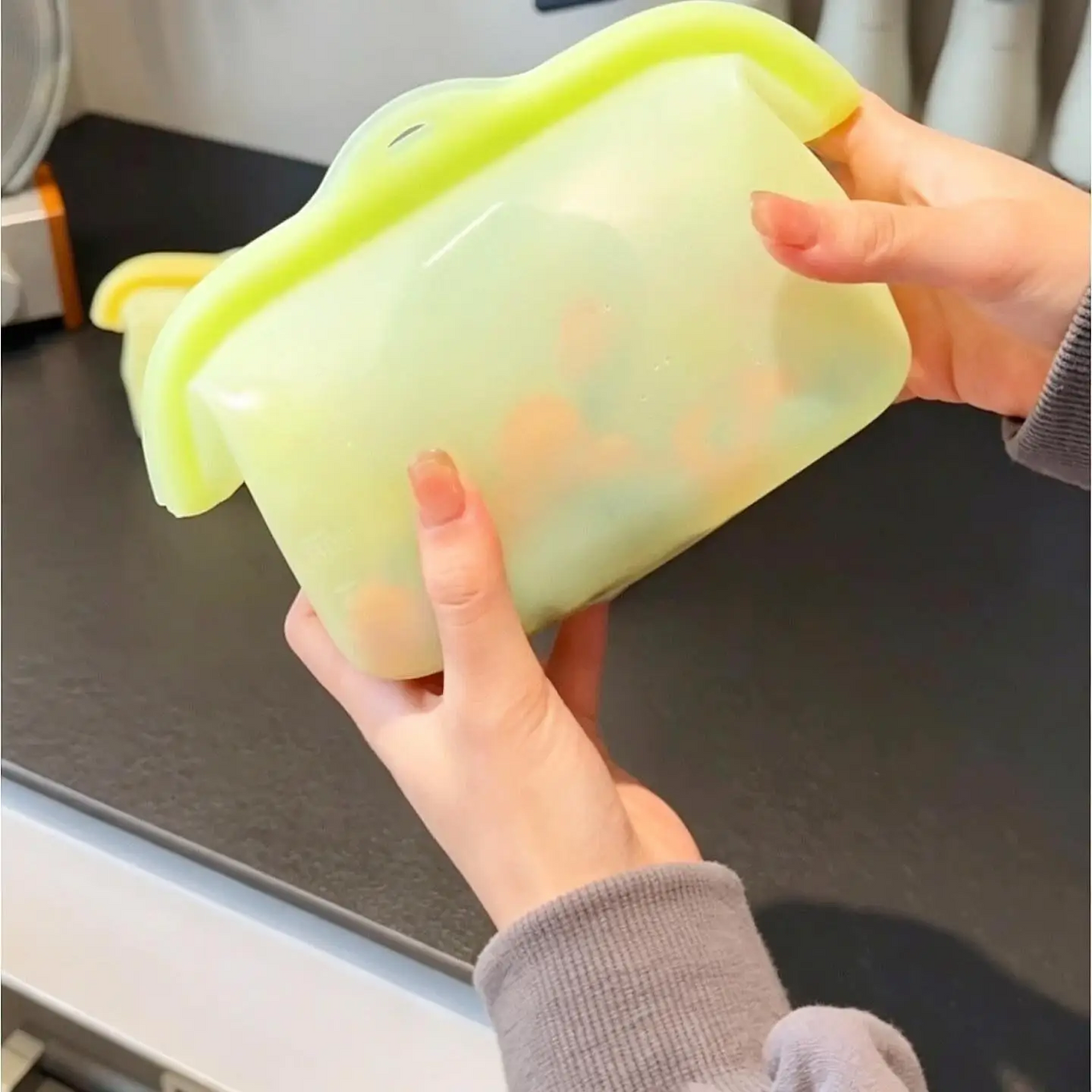 MealSaver – Praktisk og genanvendelig – Opbevaringspose af silikone til mad