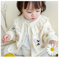 Thumbnail for FloraKnit – Varm og moderigtig – strikket vest med blomsterdetaljer