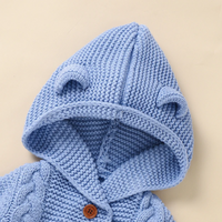Thumbnail for SoftKnit –Varm og sød – strikket baby-jumpsuit med hætte