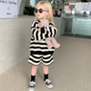 LittleStyle – Blødt og behageligt – Stribet Comfy-sæt i bomuld