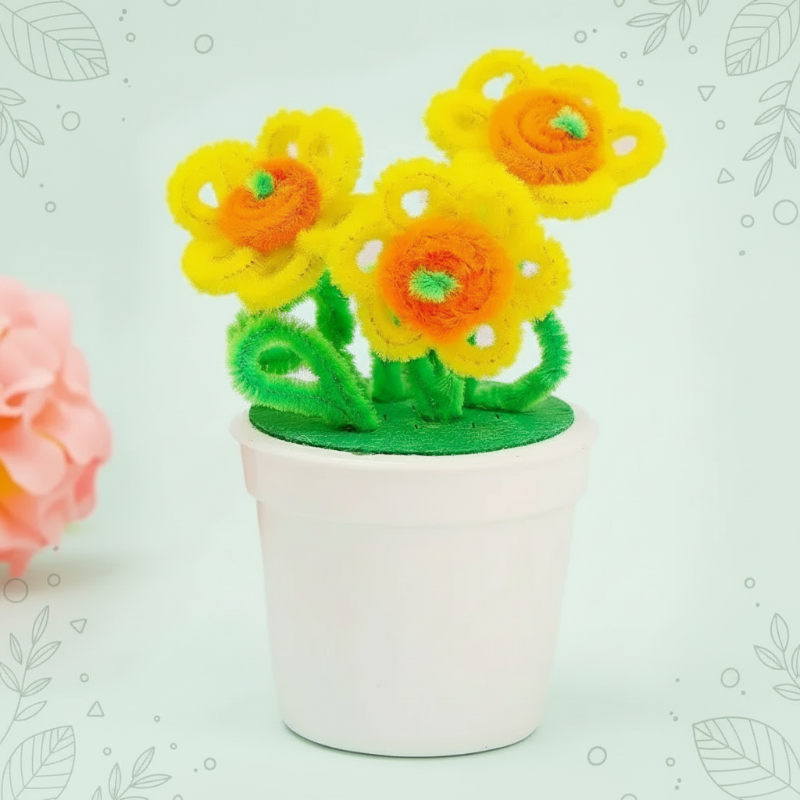 CraftBloom – Farverigt & kreativt – DIY blomsterpotte-håndværkssæt