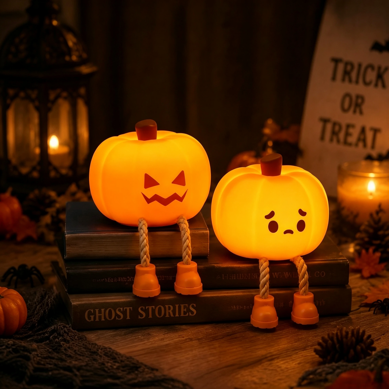 SpookyLamp – Sødt & stemningsfuldt – Halloween-natlampe