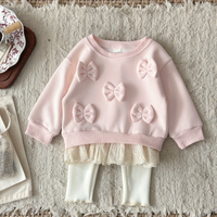 Thumbnail for LittleAngel – Blødt & stilfuldt – Babysæt med sweater og bukser med elastik