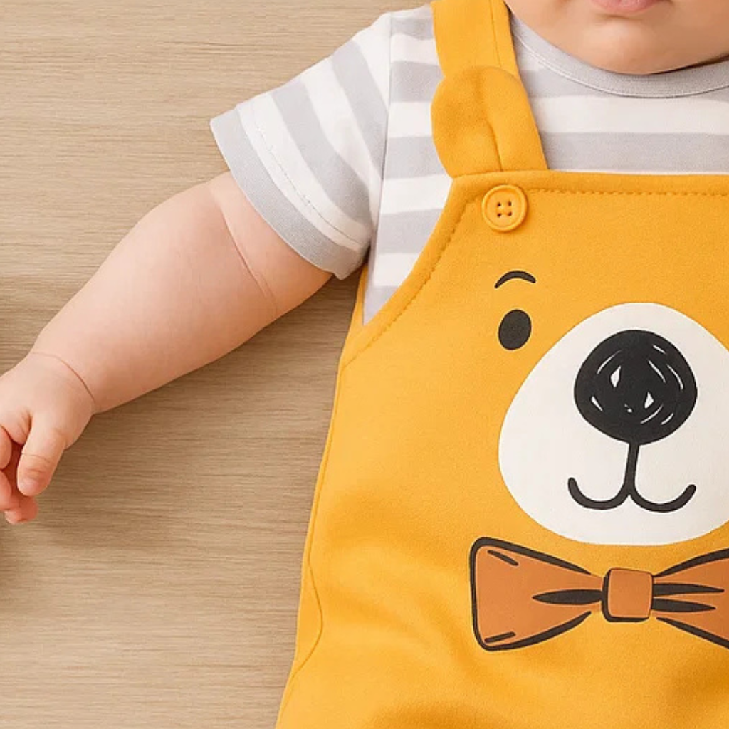 Mini Fashion™ - Komfort til hver eneste nat - Kortærmet pyjamasbodysuit