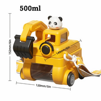 Thumbnail for TinyExcavators – Unik & funktionel – Gravemaskine-vandflaske med sugerør