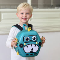 Thumbnail for MiniBot – Cool & praktisk – børnerygsæk med robotmotiv