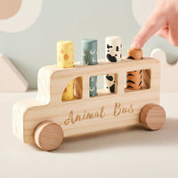 Thumbnail for PressBus – Montessori & Lærerigt – Træ Tryk Legebus