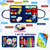 Thumbnail for 7-in-1 Busy Board – Motorik & læring – Aktivitetstavle
