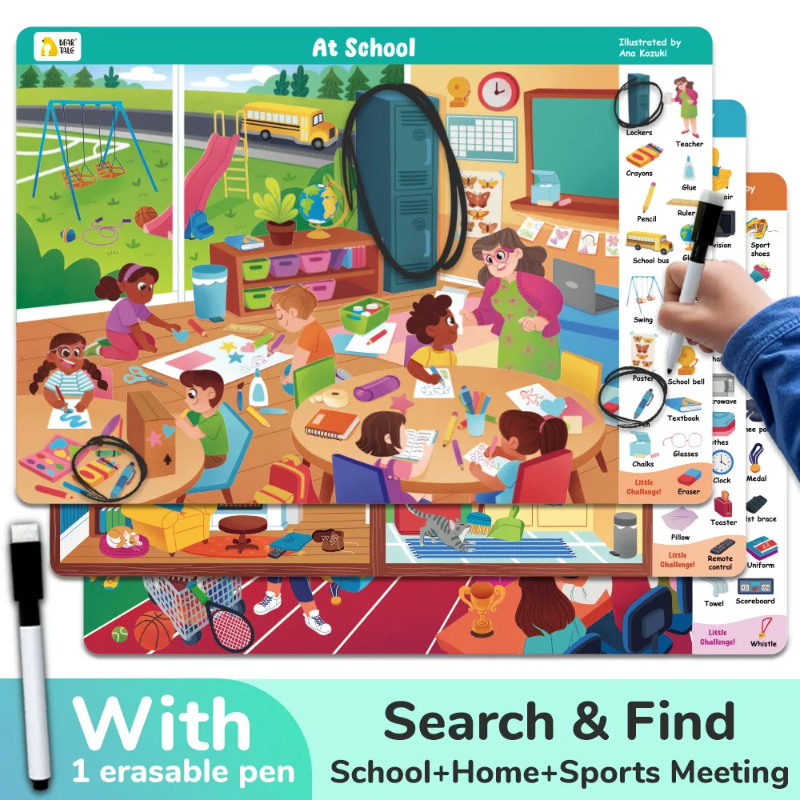 Search and Find Game – Læring & leg – Aktivitetsbog