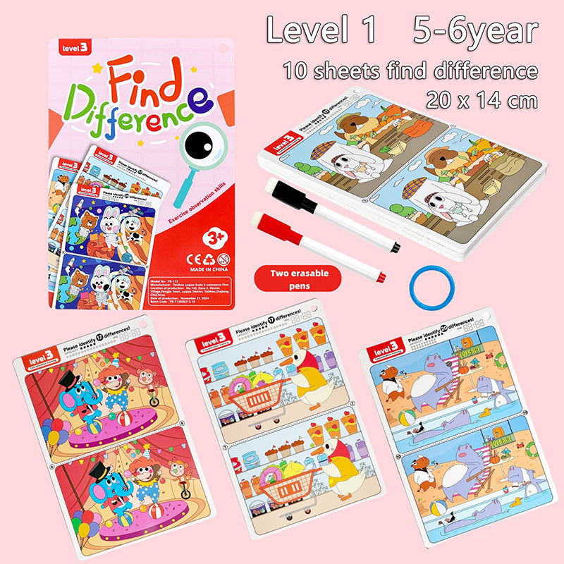 Spot the Difference Game – Koncentration & læring – kortspil