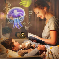 Thumbnail for CosmoGlow – Drømmende og kreativ – Galaxy-projektor-natlampe med 360° rotation