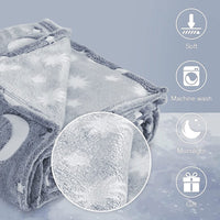 Thumbnail for Glow In The Dark Blanket™ - Sparkling Dreams - Tæppe, der lyser i mørket