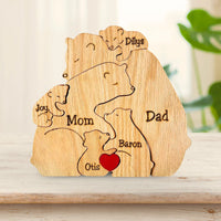 Thumbnail for Family Puzzle™ – Personlig morsdagsgave med bjørnefamilie