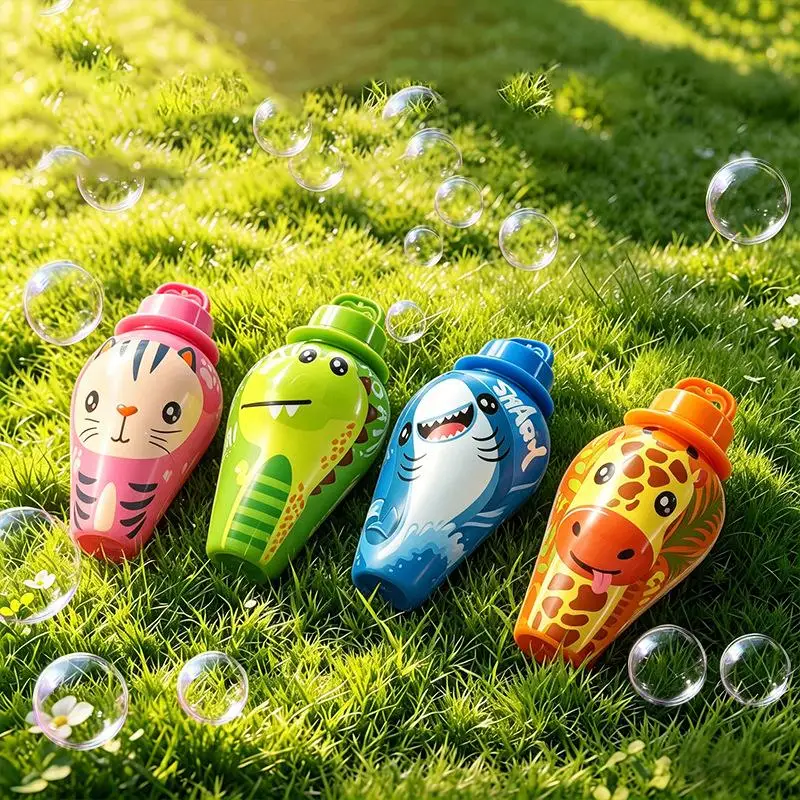 BubblePals – Munter & legende – Mini-boblemaskine med dyremotiv, der forhindrer spild