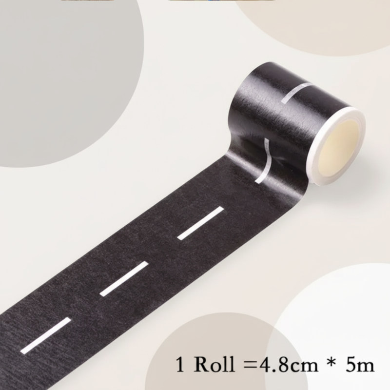 KidoTape – Farverig og praktisk – Trafikvej-klistermærkesæt