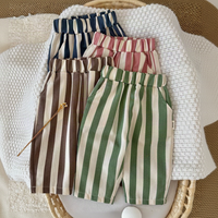 Thumbnail for SoftStripe – Blødt og behageligt – babybukser med stribet mønster