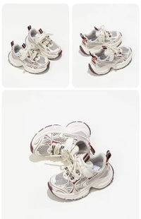 Thumbnail for Mini Fashion – Åndbar og let – Bordeaux børnesneaker