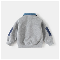 Thumbnail for CoolJunior – Varm og stilfuld – drengetrøje med denimkrave