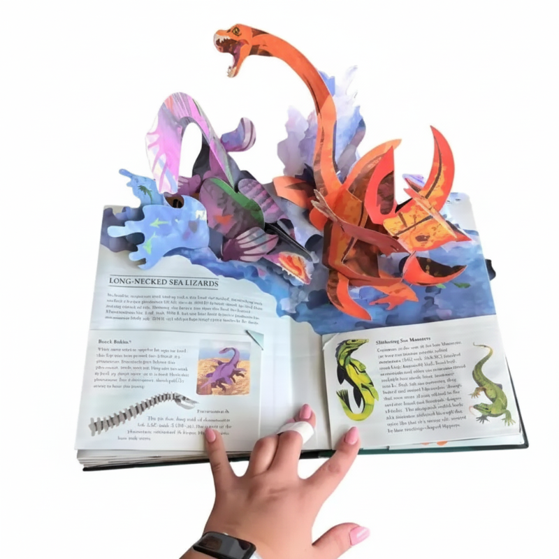 JurassicKids – Spændende og lærerigt – 3D-pop-up-bog om dinosaurer