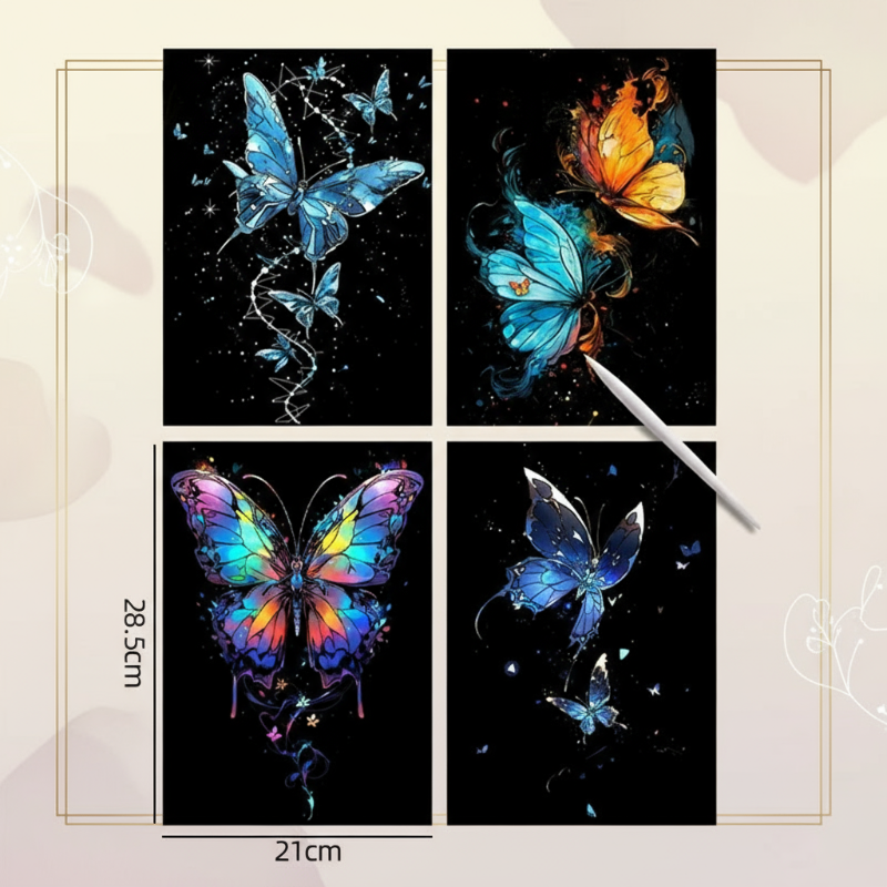 GlowArt – Glow-in-the-dark – Skrabelodssæt