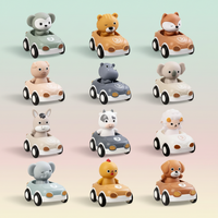 Thumbnail for AnimalRide – Legesyge & søde – Silikone-dyrebiler (3 stk.)