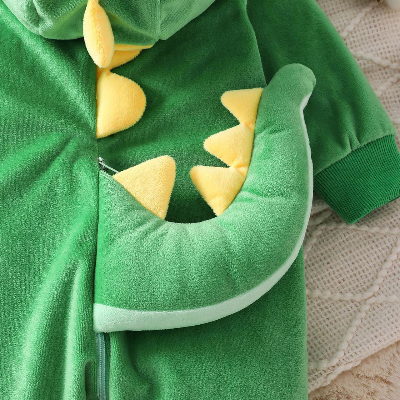 RoarBuddy – Sød & legende – Baby-dinosaur-onesie med hætte