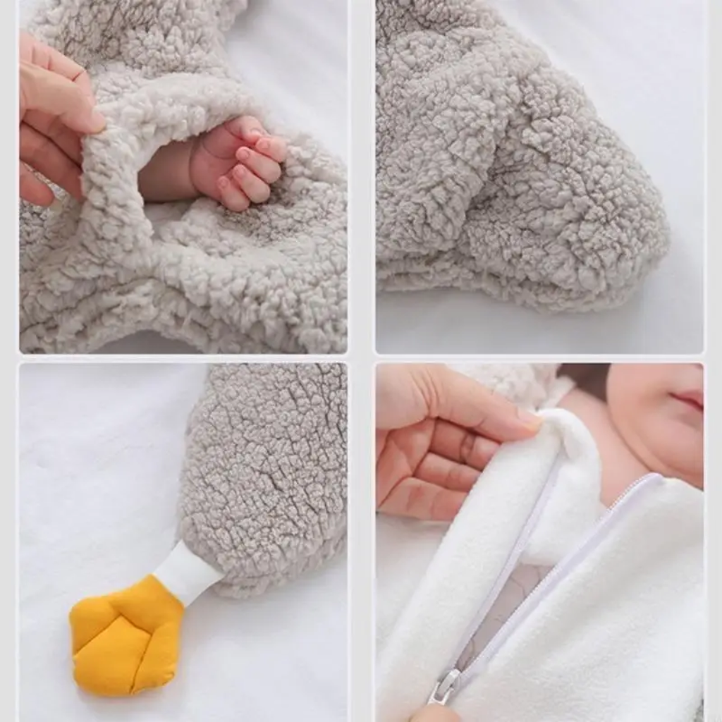 LittlePenguin – Blødt & varmt – Baby-pingvin-jumpsuit-sovepose