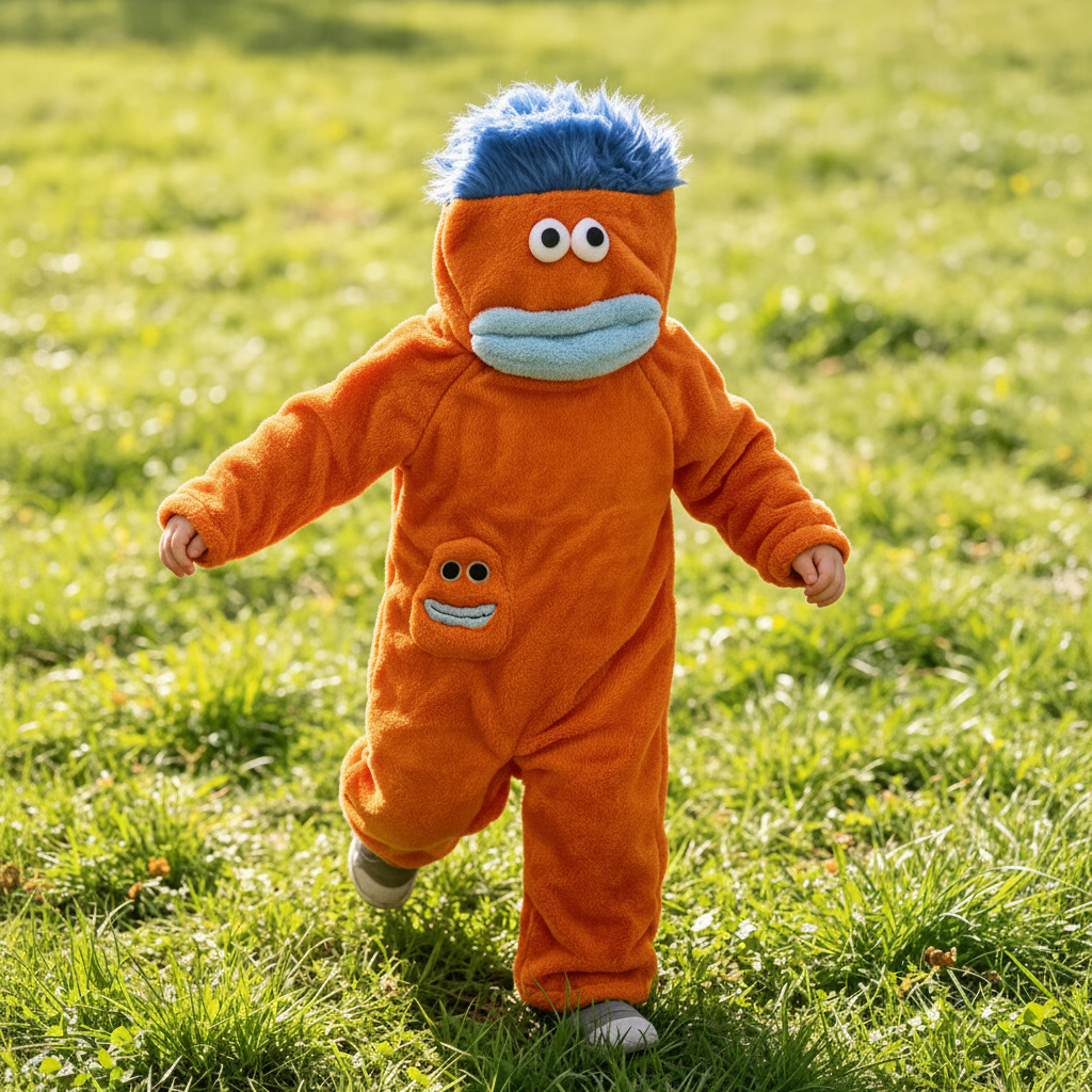 LittleMonster – Behagelig & sød – Børne-onesie med sjovt monster-motiv