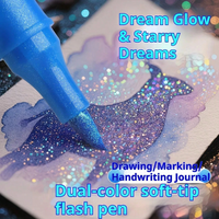 Thumbnail for ArtShine – Farverigt & sprudlende – Sæt med dobbeltsidede glitter- og lysende tuschpenne