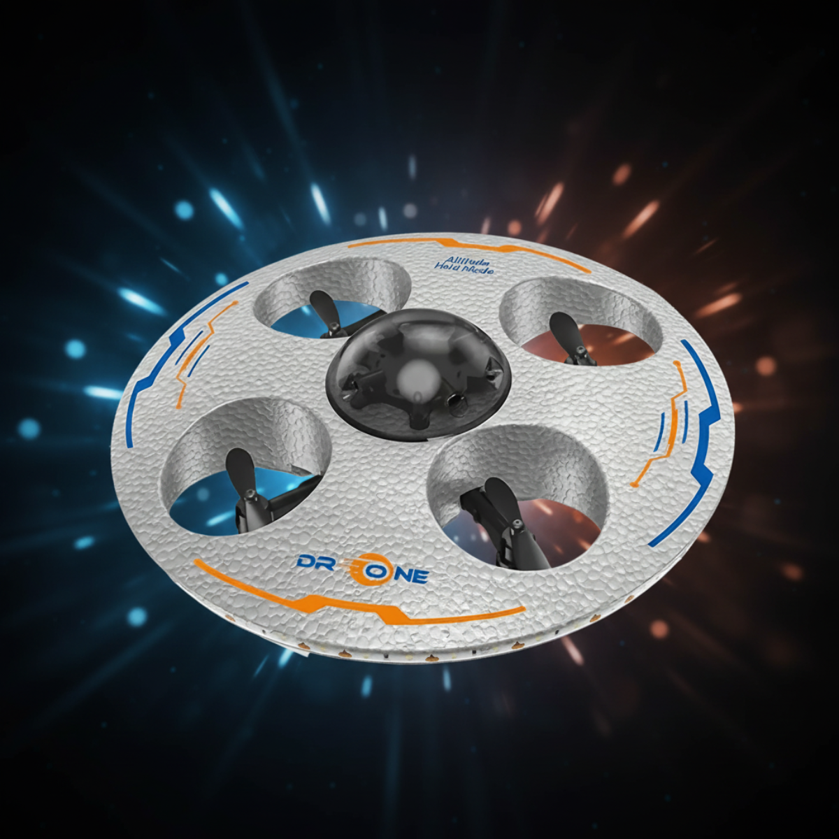 AeroQuest – LED & RC – Svævende UFO-drone