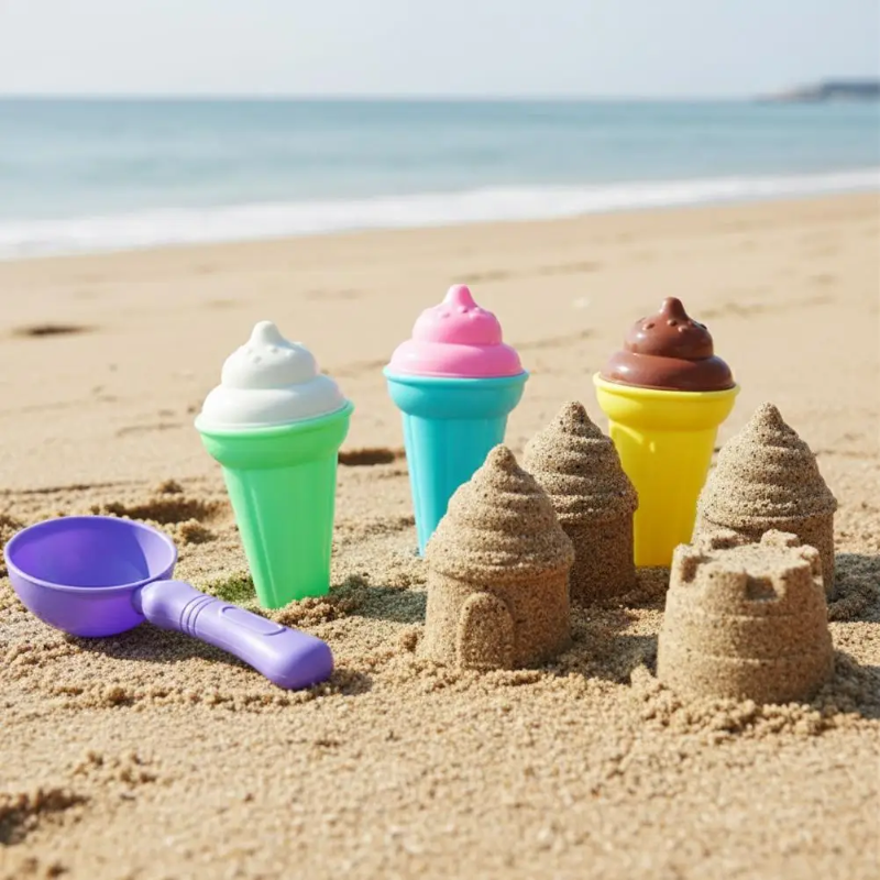 BeachFun – Sandleg & Kreativitet – Strand-is-skovl-legesæt