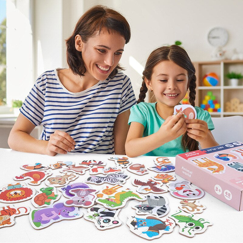 Puzzle Cards™ - lærerigt og sjovt puslespil - Puslespil