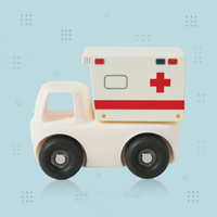 Thumbnail for Montessori Silicone Toy Car – Sikker & bidvenlig – Bidelegetøj i form af et køretøj i silikone