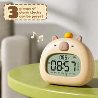 Thumbnail for CappyClock – Sød & multifunktionel – digital vækkeur til børn med natlampe