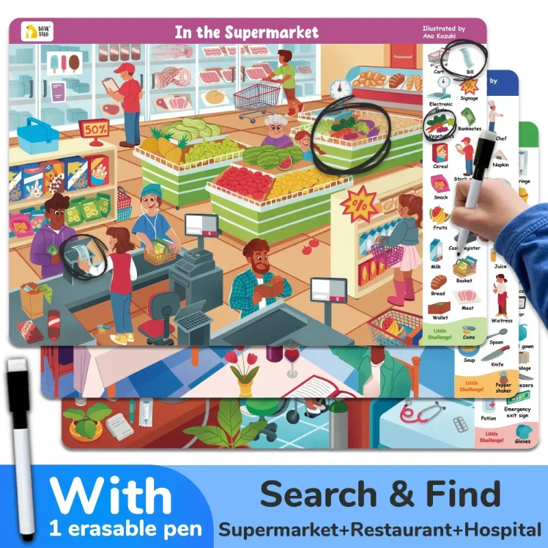 Search and Find Game – Læring & leg – Aktivitetsbog