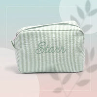 Thumbnail for Striped Name Pouch – Personlig og stilfuld – Makeup-taske