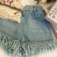 Thumbnail for MiniChic – Stilfuldt & behageligt – Sæt med boho-top og denimshorts