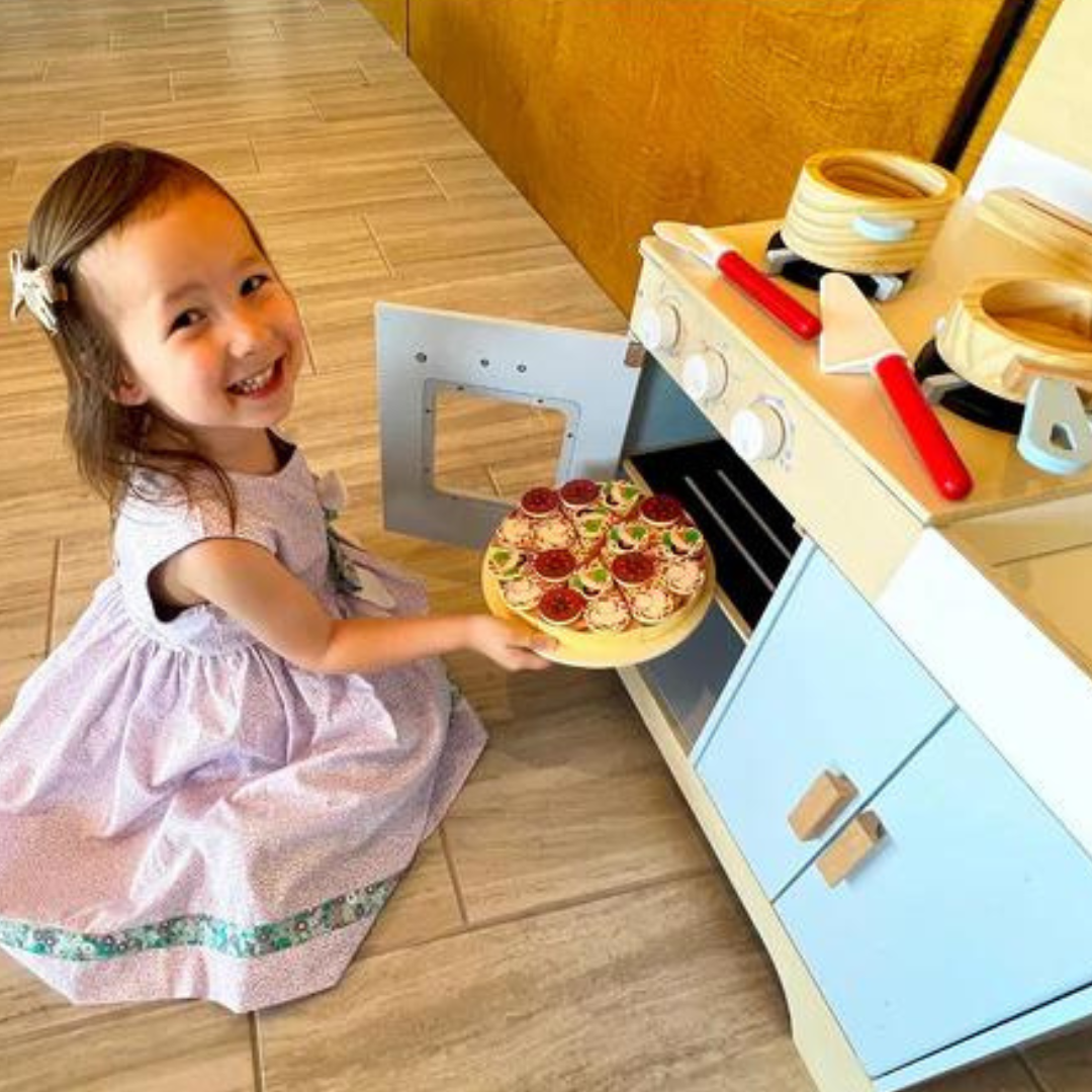 PizzaFun – Fantasifuldt og lærerigt - Pizzasæt i træ
