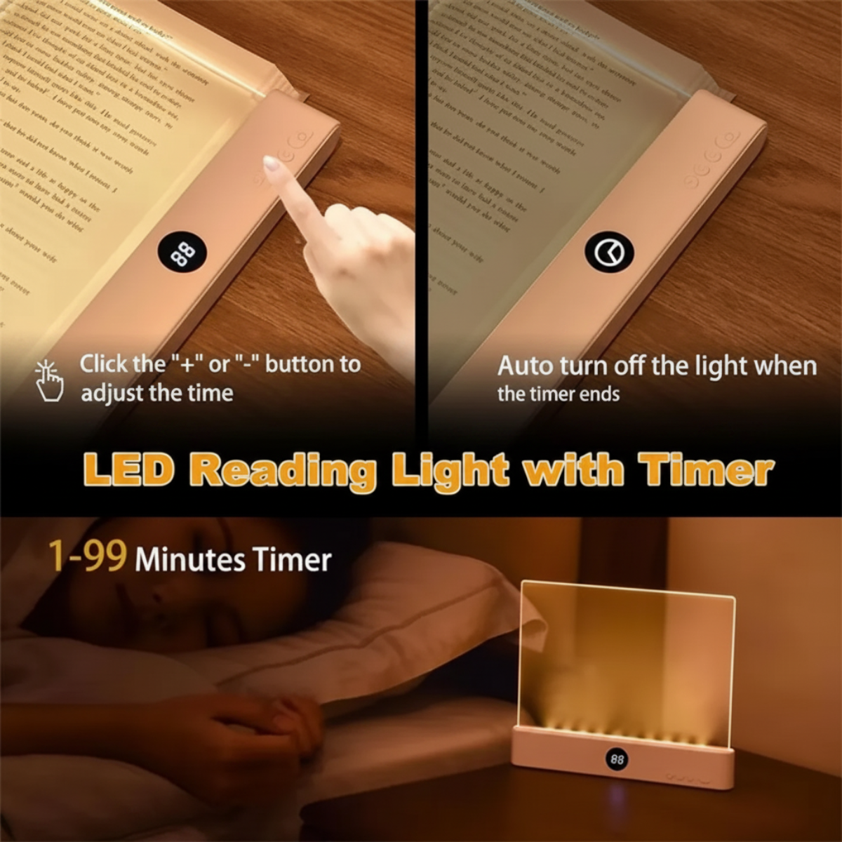 LumiPanel – LED & sunde øjne – USB-læselampe med lysdæmpning