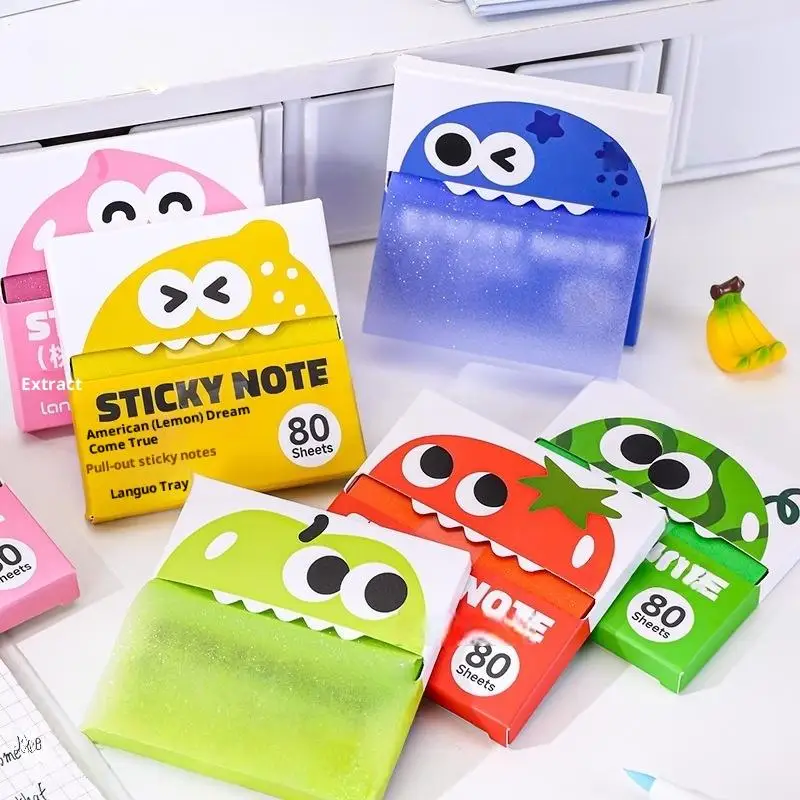 MemoBuddy – Farverig & Funktionel – Gennemsigtige Sticky Notes