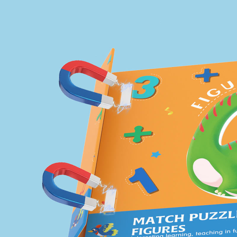 SmartMatch – Sjovt og lærerigt – Magnetisk 2-i-1 tegne- og puslespilsbog