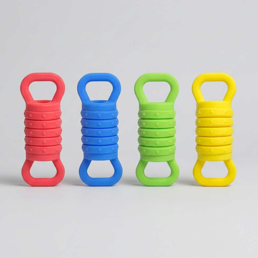 Plungy – Elastisk & sensorisk – Fidget-legetøj af silikone (sæt med 4)